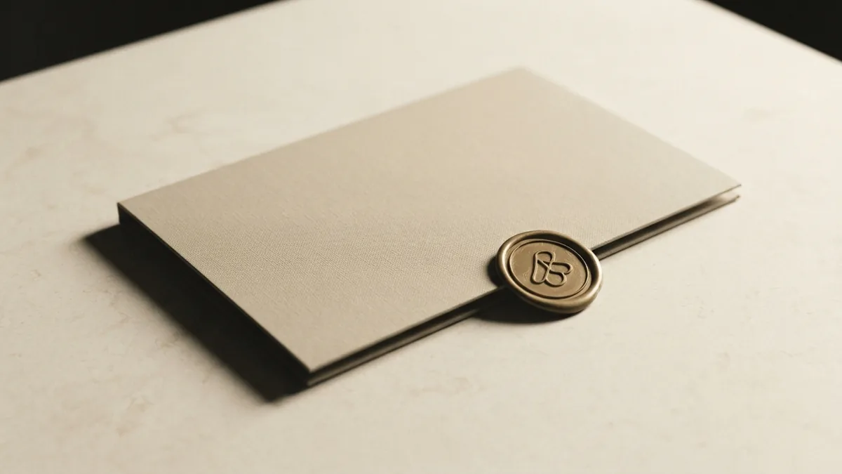 Formal controls and careful oversight Wax seal and closed folder representing formal AML rules and oversight