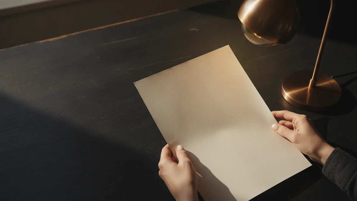 Review the NDA terms Hands reviewing a confidentiality agreement to understand NDA obligations
