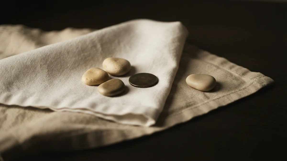 A quiet study of miles and reward value Brass discs and stone tokens suggest travel miles and reward value