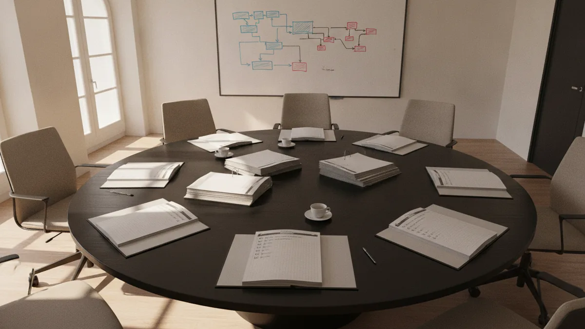 Build and maintain compliance Team reviewing security evidence and controls to stay PCI compliant