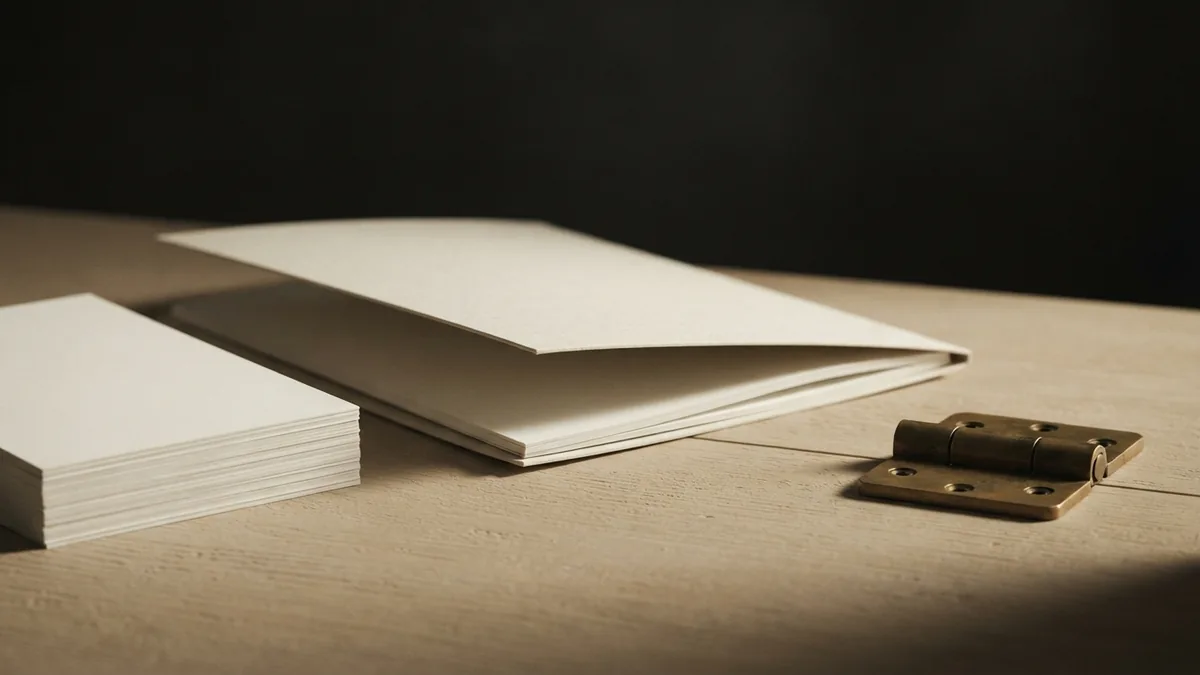Early preparation for a prenuptial agreement Blank cream folder and stacked papers showing early preparation for a prenup