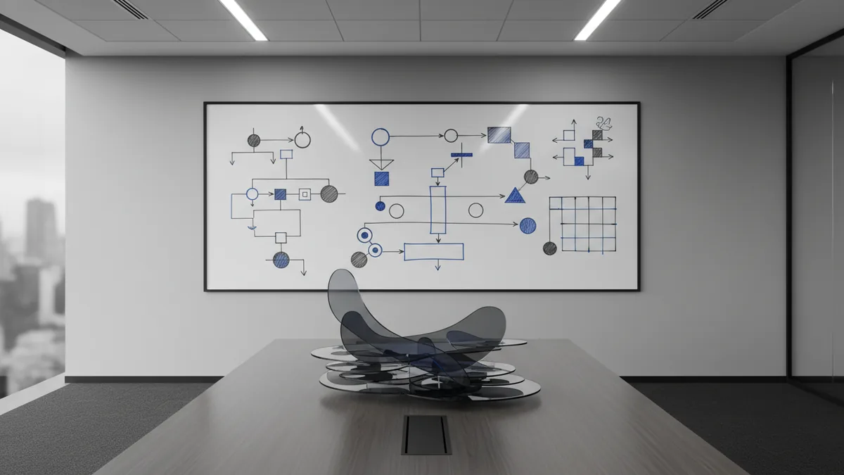 A meeting room setup suggesting organisational impact and governance under GDPR