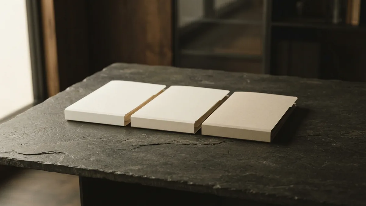 Three forms of confidentiality agreement Three closed folders arranged together to represent the main NDA agreement types