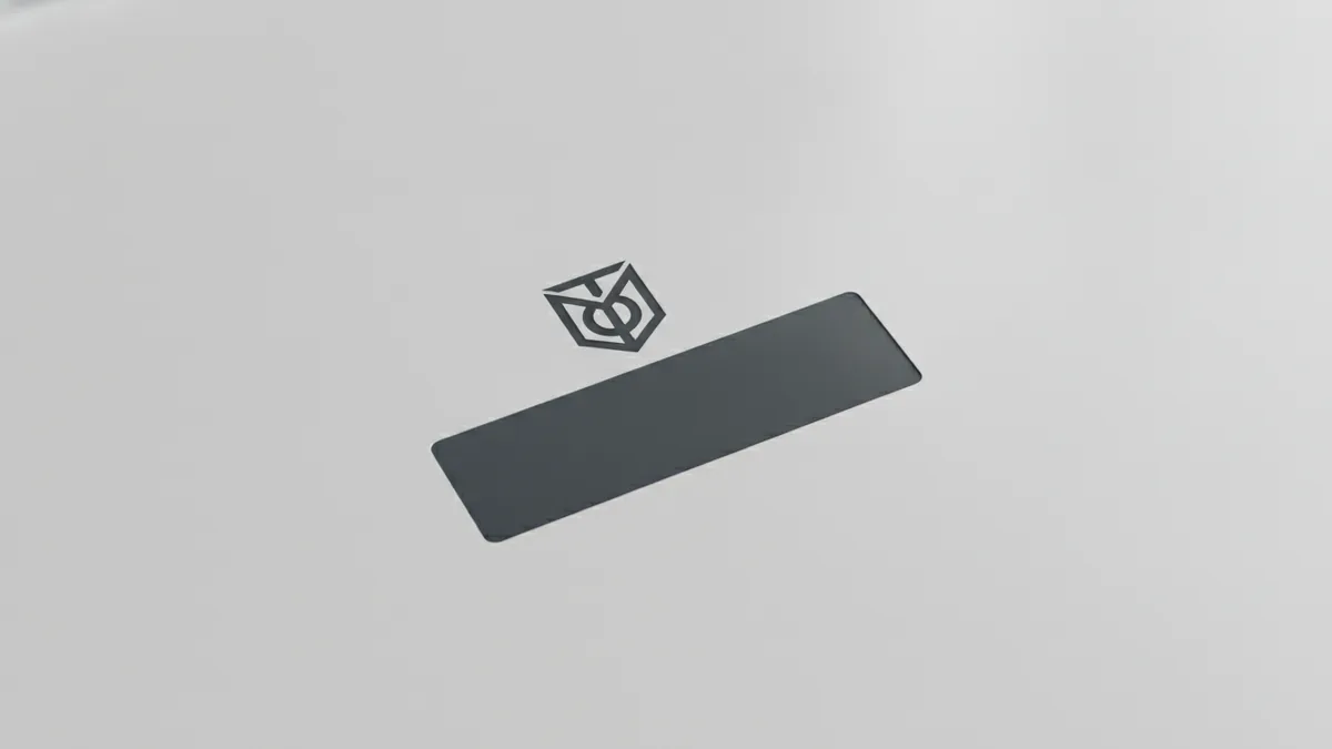 Trademark branding concept with clear focus on symbol placement style and intent