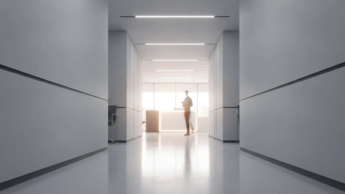 Forward-moving scene symbolising the trademark application process from filing to approval.