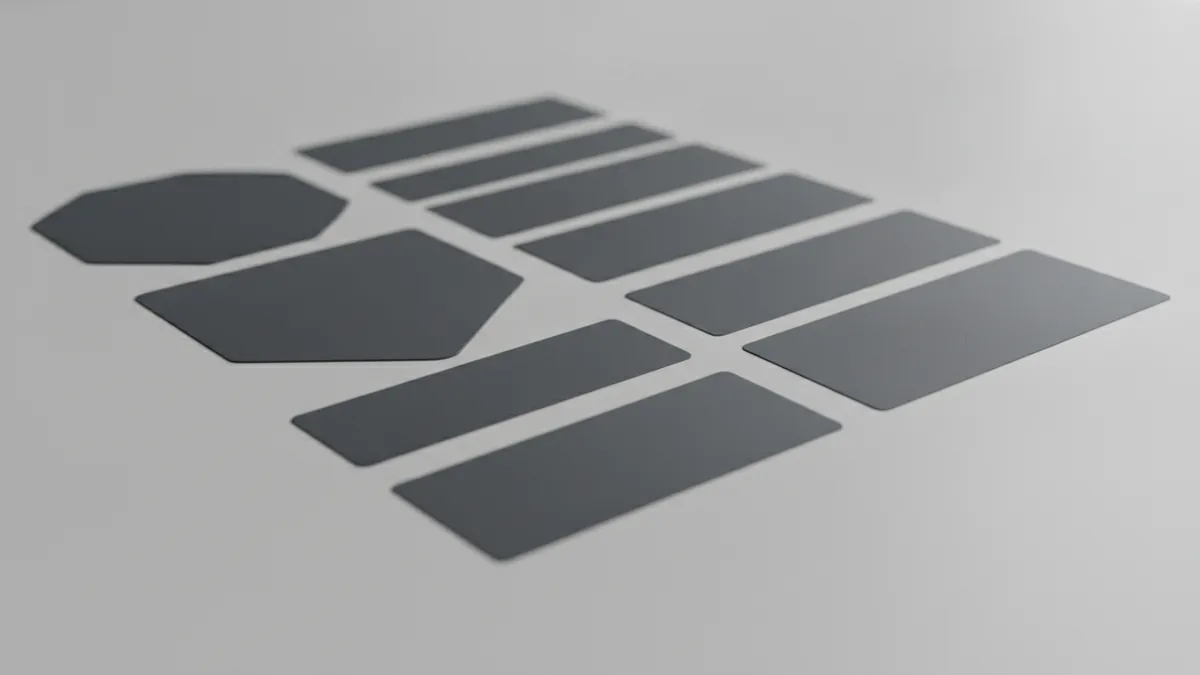 What a trademark identifies Business branding elements on a desk representing trademarks