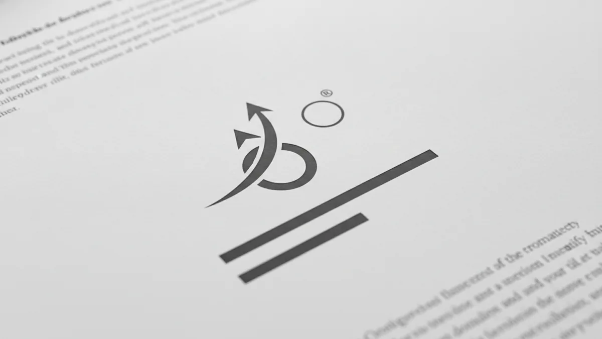 Where the ® goes Document layout showing where a trademark symbol is typically placed