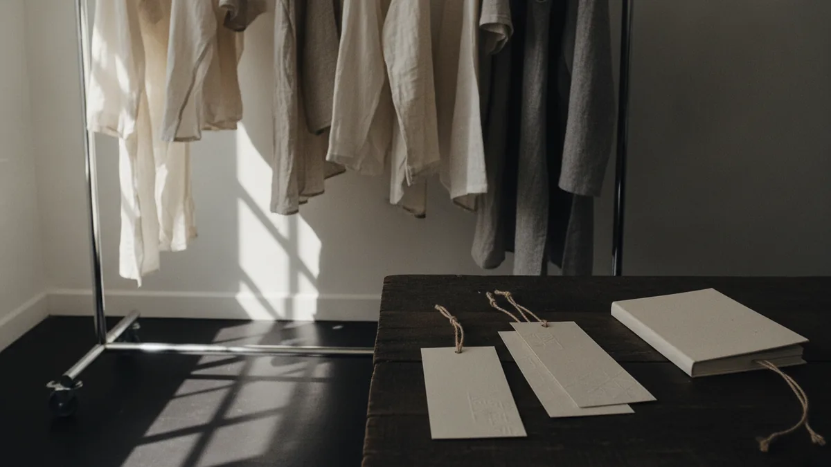 Avoid common trademarking errors Clothing rack with brand tags representing consistent mark use