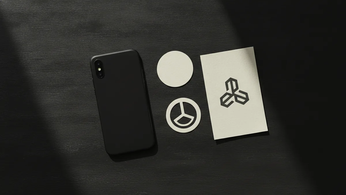 Mobile device and brand materials representing app identity protection