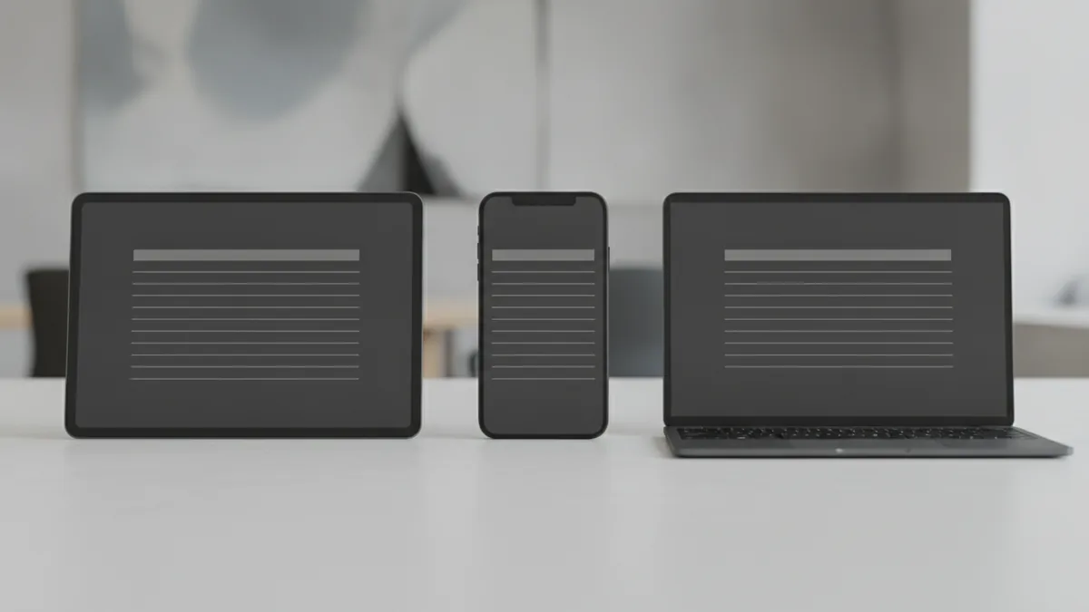 Typing ™ on every device Multiple devices illustrating how to insert the trademark symbol across platforms