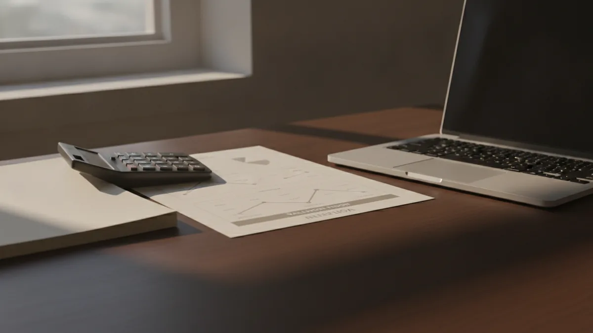 Venture funding figures shown beside a startup valuation worksheet