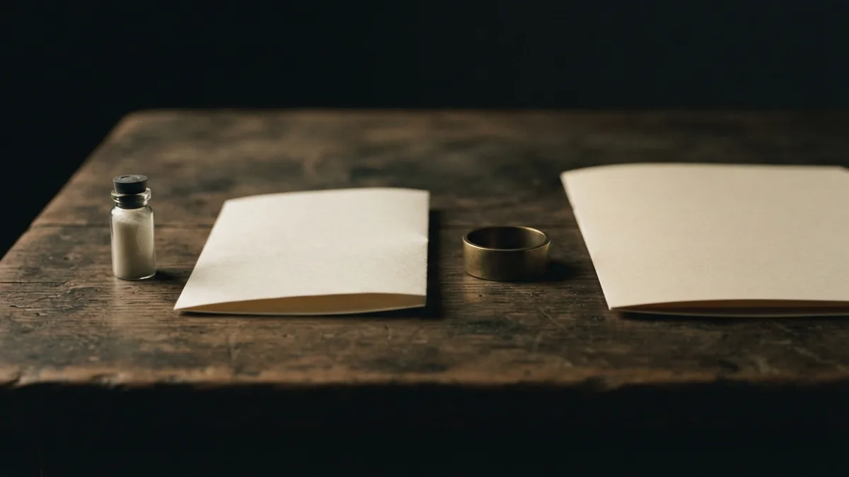 Four tactile objects representing patents, copyright, trademarks and trade secrets