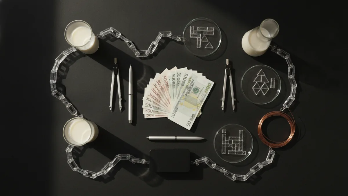 Company team resources shown as cash, tools, and project materials for internal funding