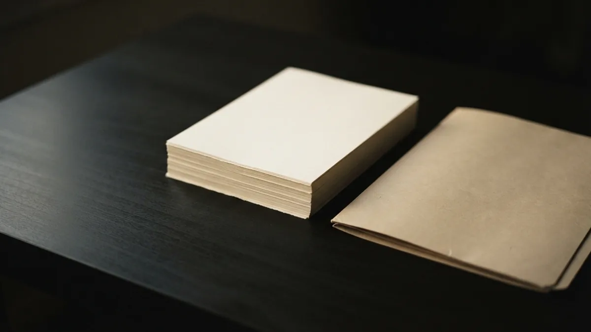 Blank paper and a closed folder evoke the records behind SOX reporting duties