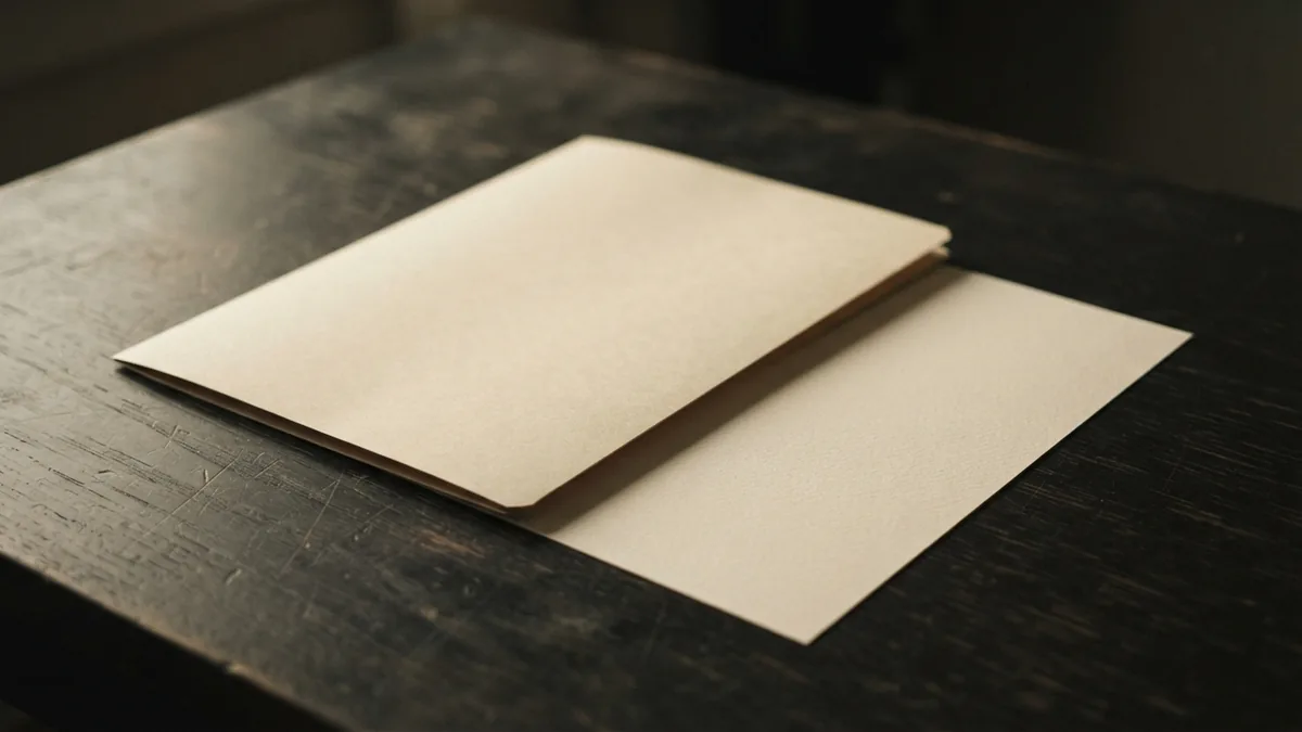 Original work in a fixed form Blank textured paper and a closed plain folder, representing original work fixed in a lasting form