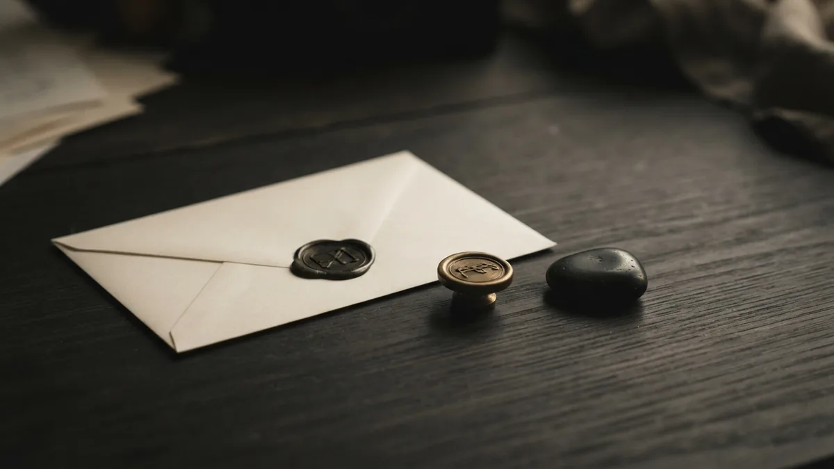 Spotting warning signs in timeshare deals Sealed envelope and brass seal symbolising risk in timeshare sales and fees