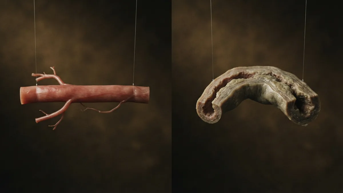 Comparison of flexible and stiff aorta changes linked with aging