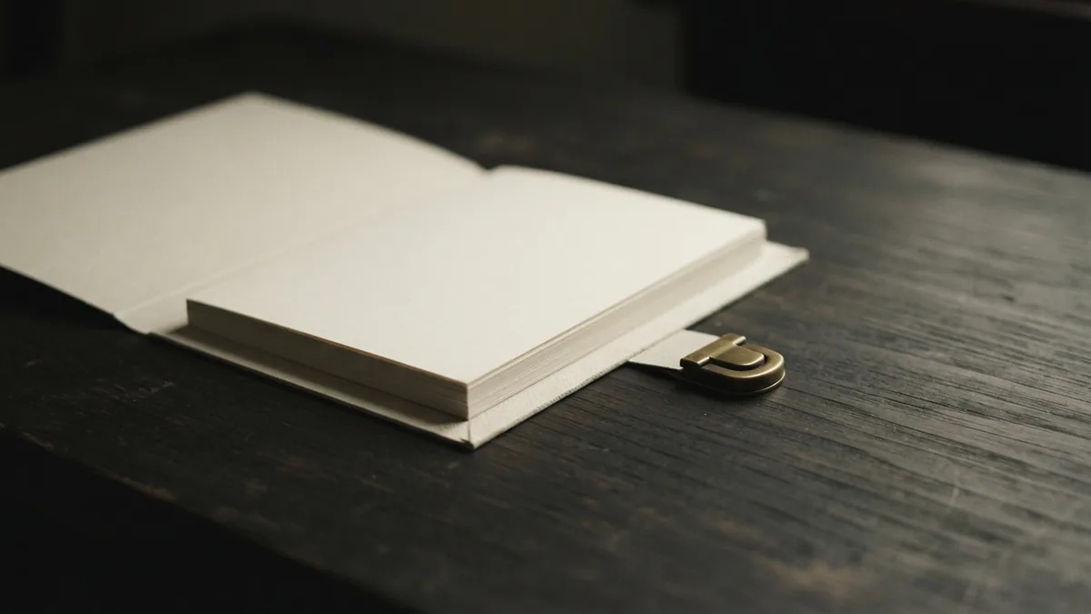 An unsecured file creates risk Blank papers and brass clasp showing the risk of an unsecured private file