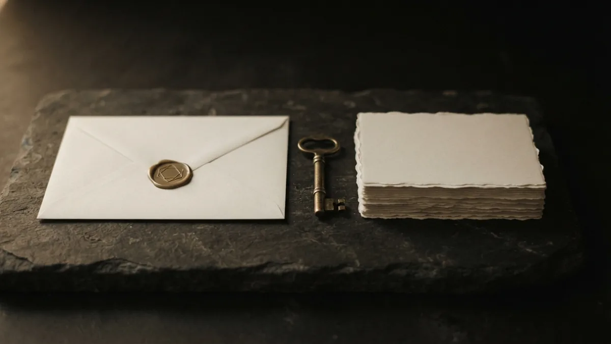 Practical steps after a breach Brass key and sealed blank envelope representing steps after an NDA breach