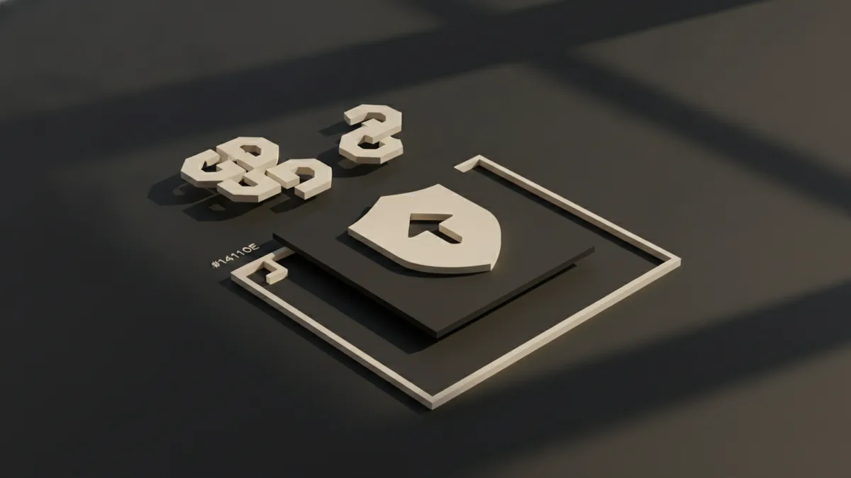 Layered trademark elements showing words and design features