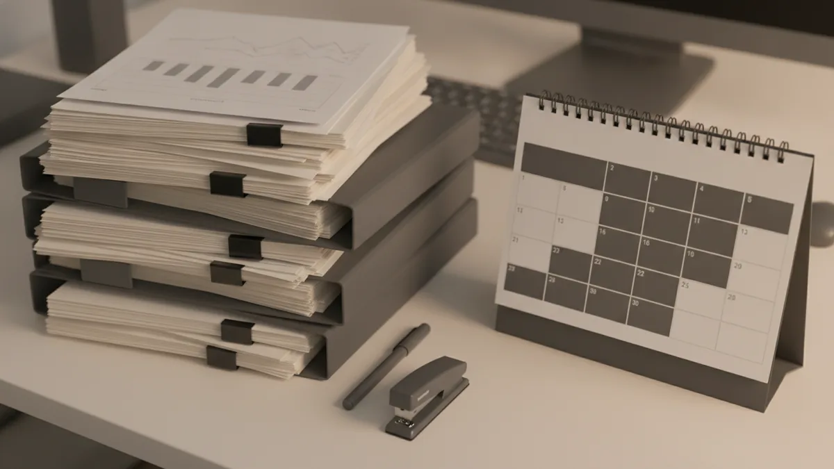 Compliance timing starts with formation Paperwork and a calendar suggest compliance timelines tied to formation.