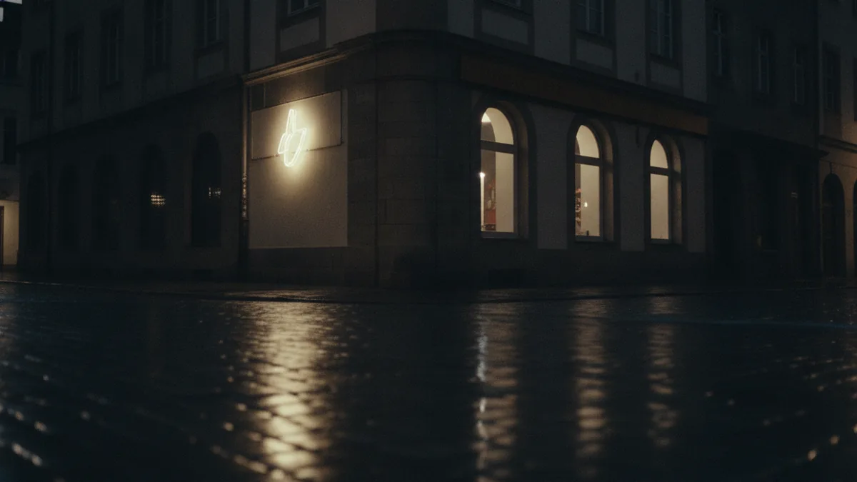 Scene-driven style Moody street scene atmosphere representing music and subculture inspiration