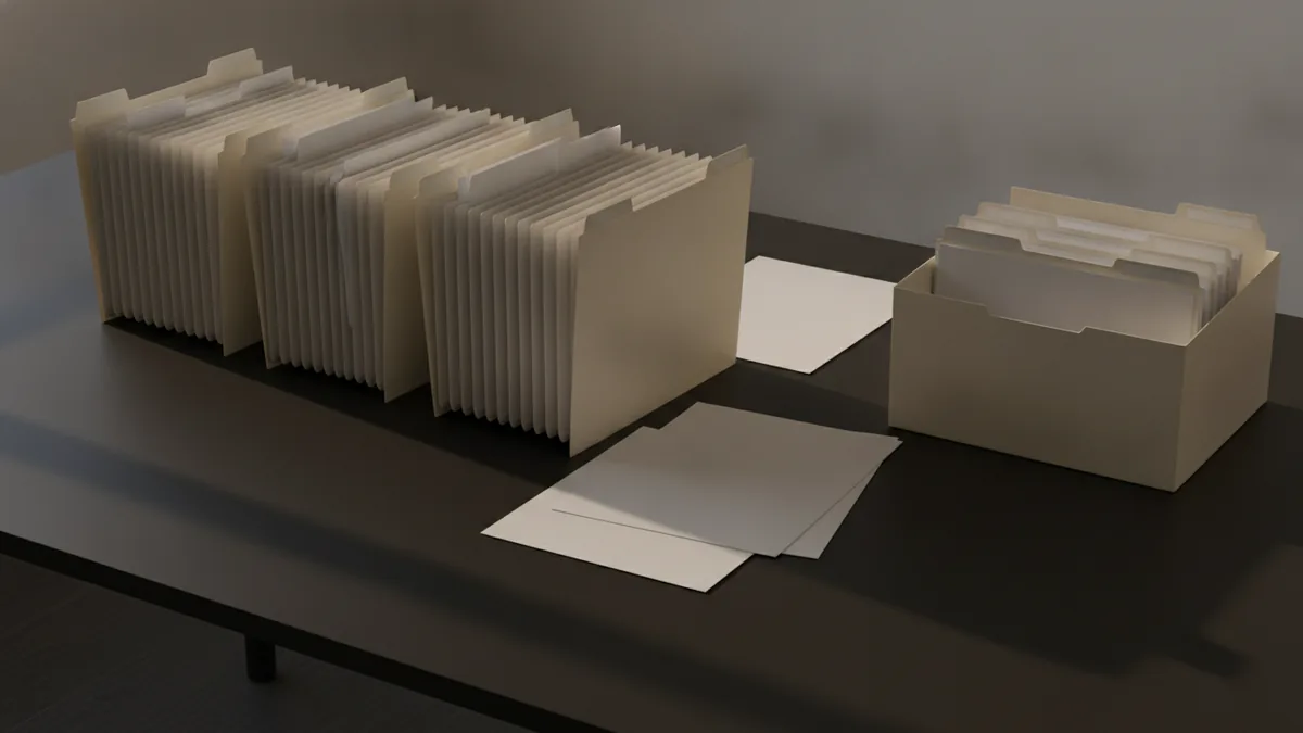Audits prove the process Folders and tabs arranged as part of an internal audit workflow.