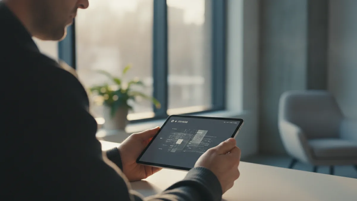 Testing a product before scale Founder showcasing a working prototype to early users in natural light