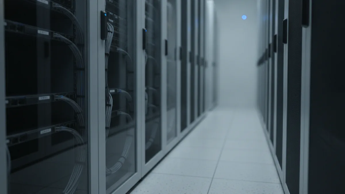 PCI data flow systems Server racks representing systems that process cardholder data