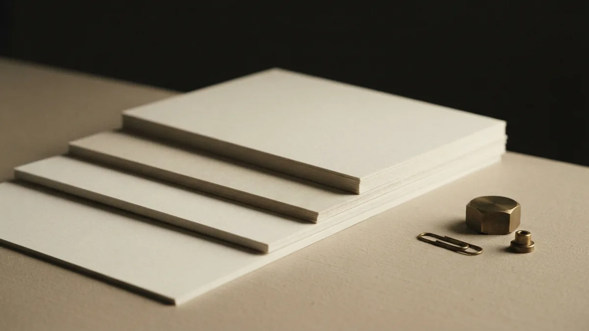 Layered blank papers represent startup funding rounds and venture capital strategies