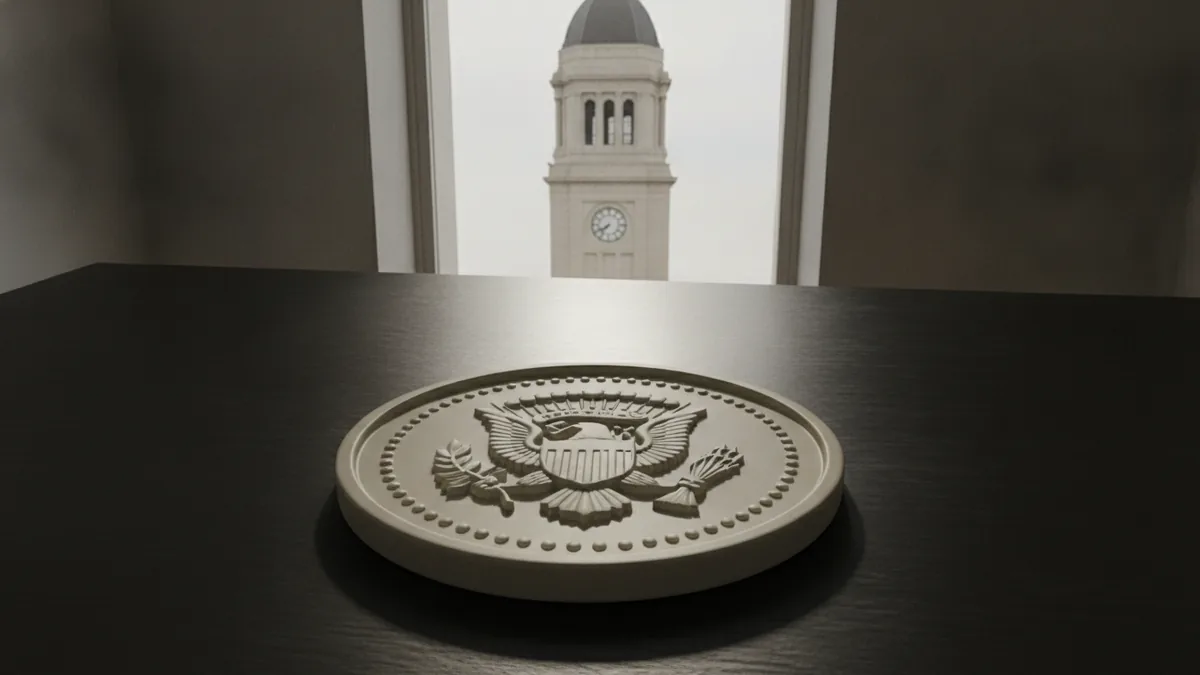 President nominates, Senate confirms A composed scene suggesting executive nomination and legislative approval.